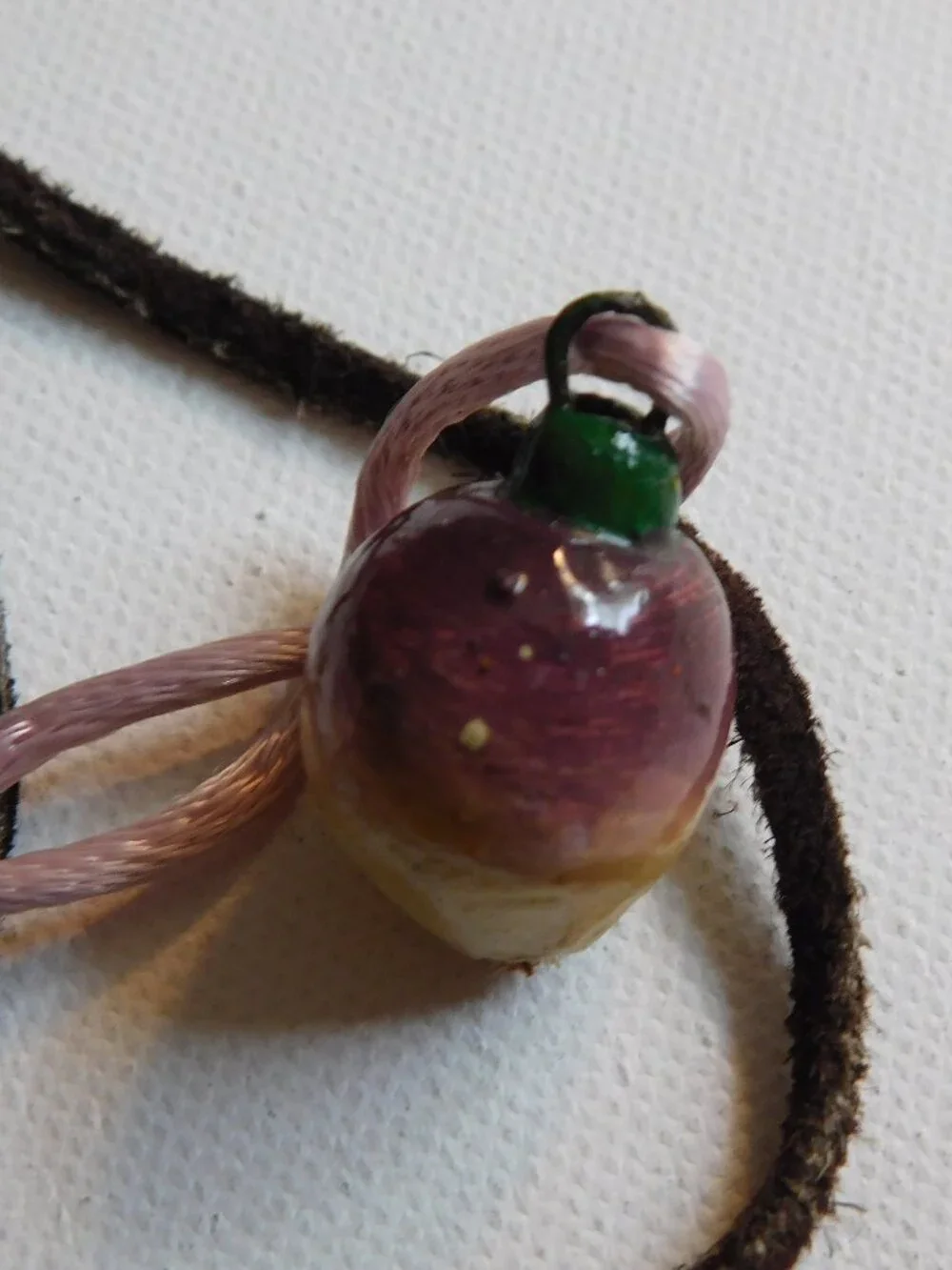 Boho Natural Stone Cord Necklace Lot 3pc Amethyst Quartz Ceramic Suede Choker